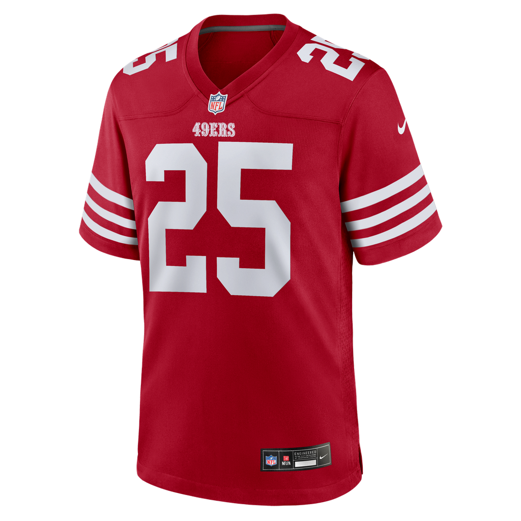 Jack Jones San Francisco 49ers Team Game Jersey - Scarlet