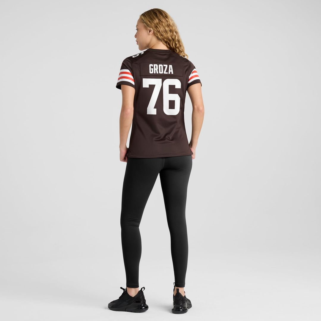Lou Groza Cleveland Browns Women's Game Retired Player Jersey - Brown