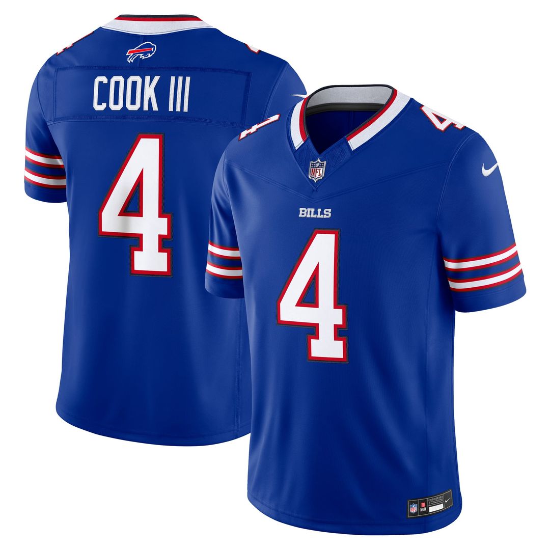 James Cook III Buffalo Bills Nickel City Vapor F.U.S.E. Stitched Limited Jersey - Gray