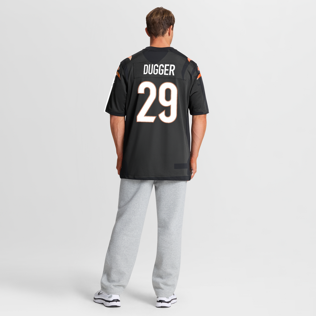 Kyle Dugger Cincinnati Bengals Team Game Jersey - Black