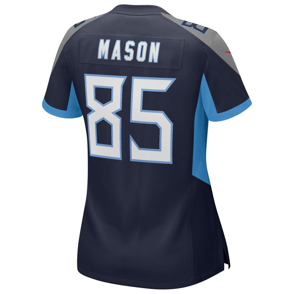 Derrick Mason Tennessee Titans Women's Game Retired Player Jersey - Navy