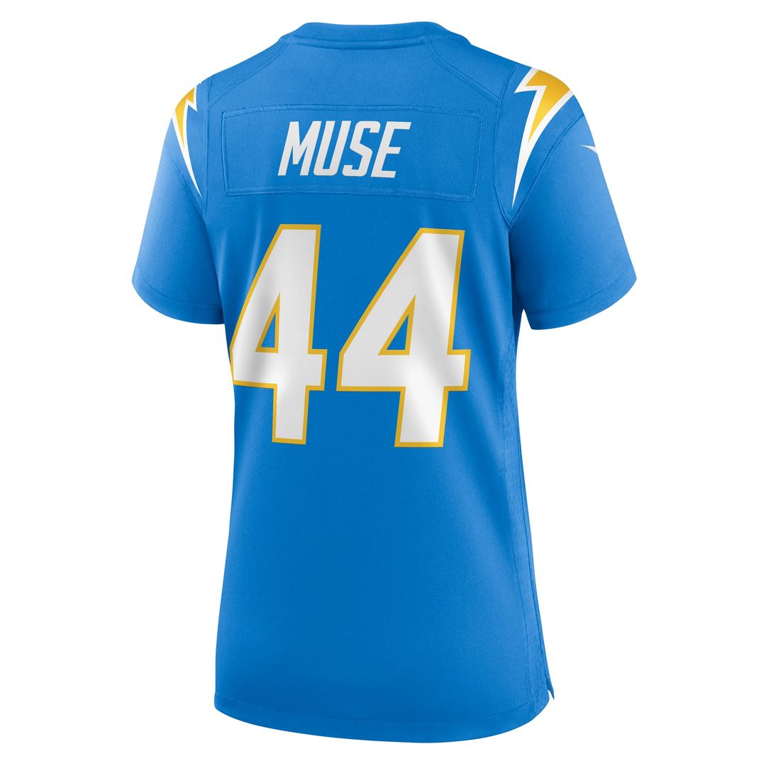 Tanner Muse Los Angeles Chargers Women's Team Game Jersey - Powder Blue