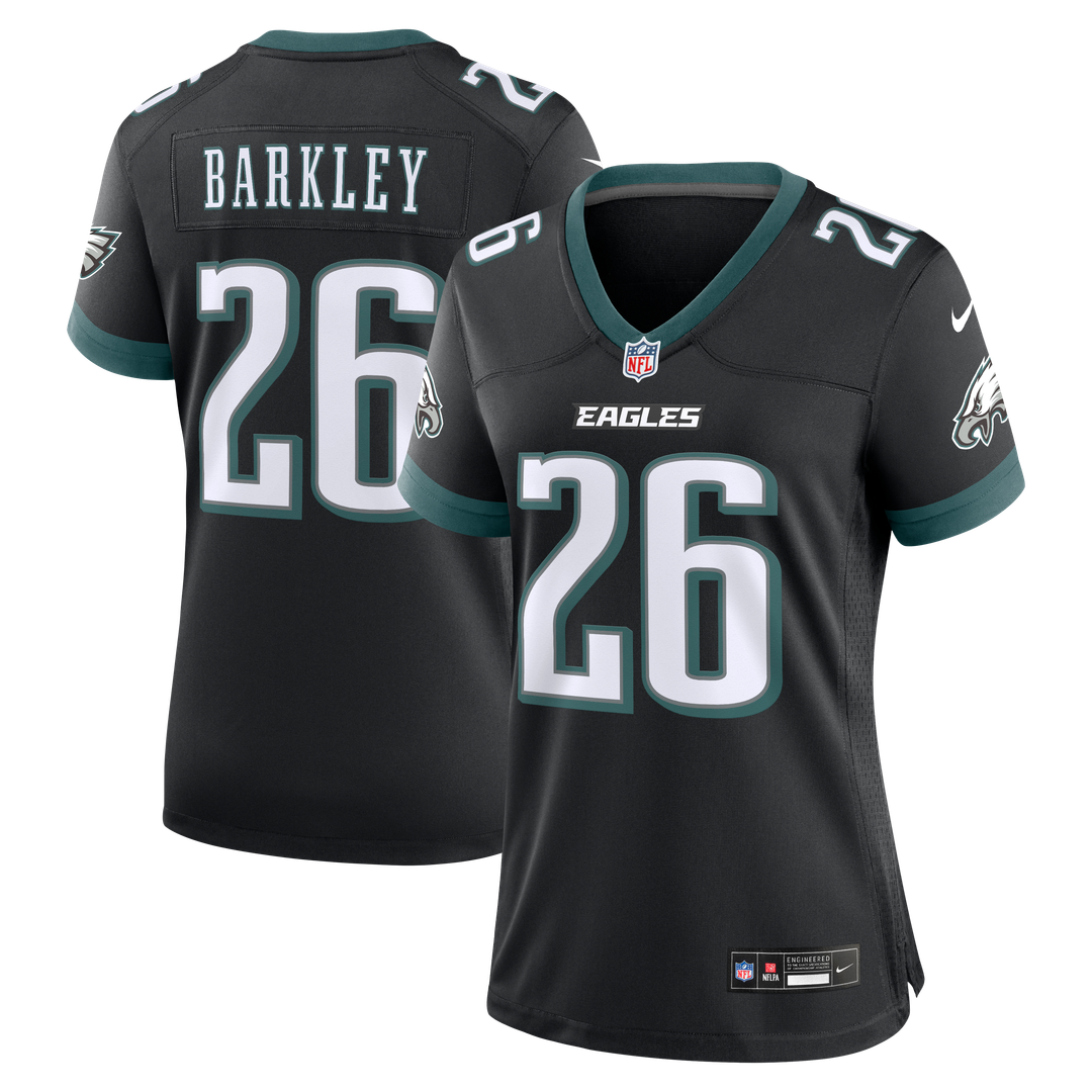 Saquon Barkley Philadelphia Eagles Women's Team Game Jersey - Midnight Green