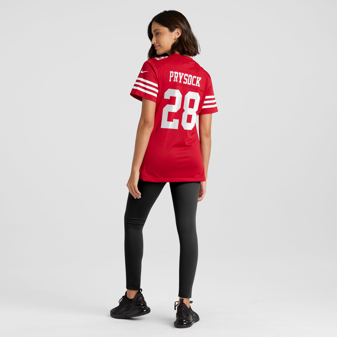 Ephesians Prysock San Francisco 49ers Women's Team Game Jersey - Scarlet