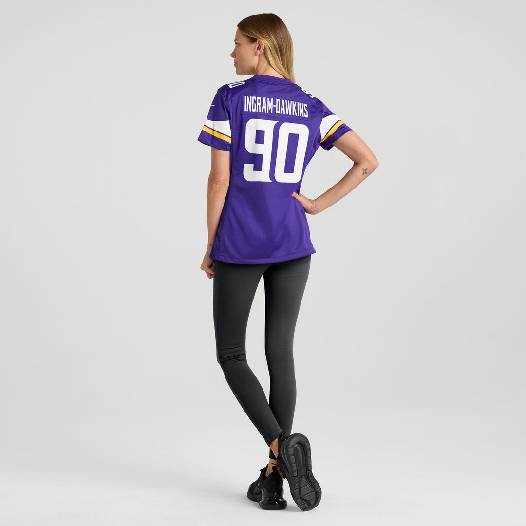 Tyrion Ingram - Dawkins Minnesota Vikings Women's Team Game Jersey - Purple