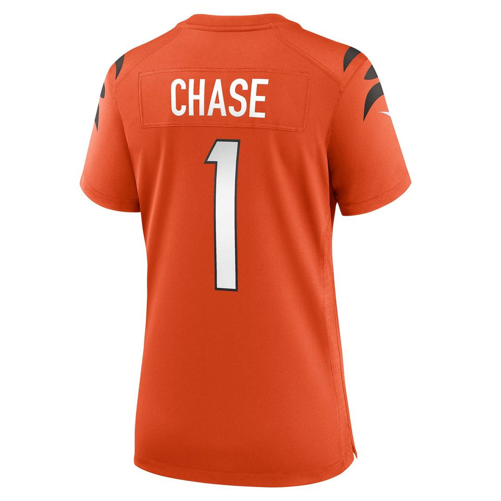 Ja'Marr Chase Cincinnati Bengals Women's Alternate Game Jersey - Orange