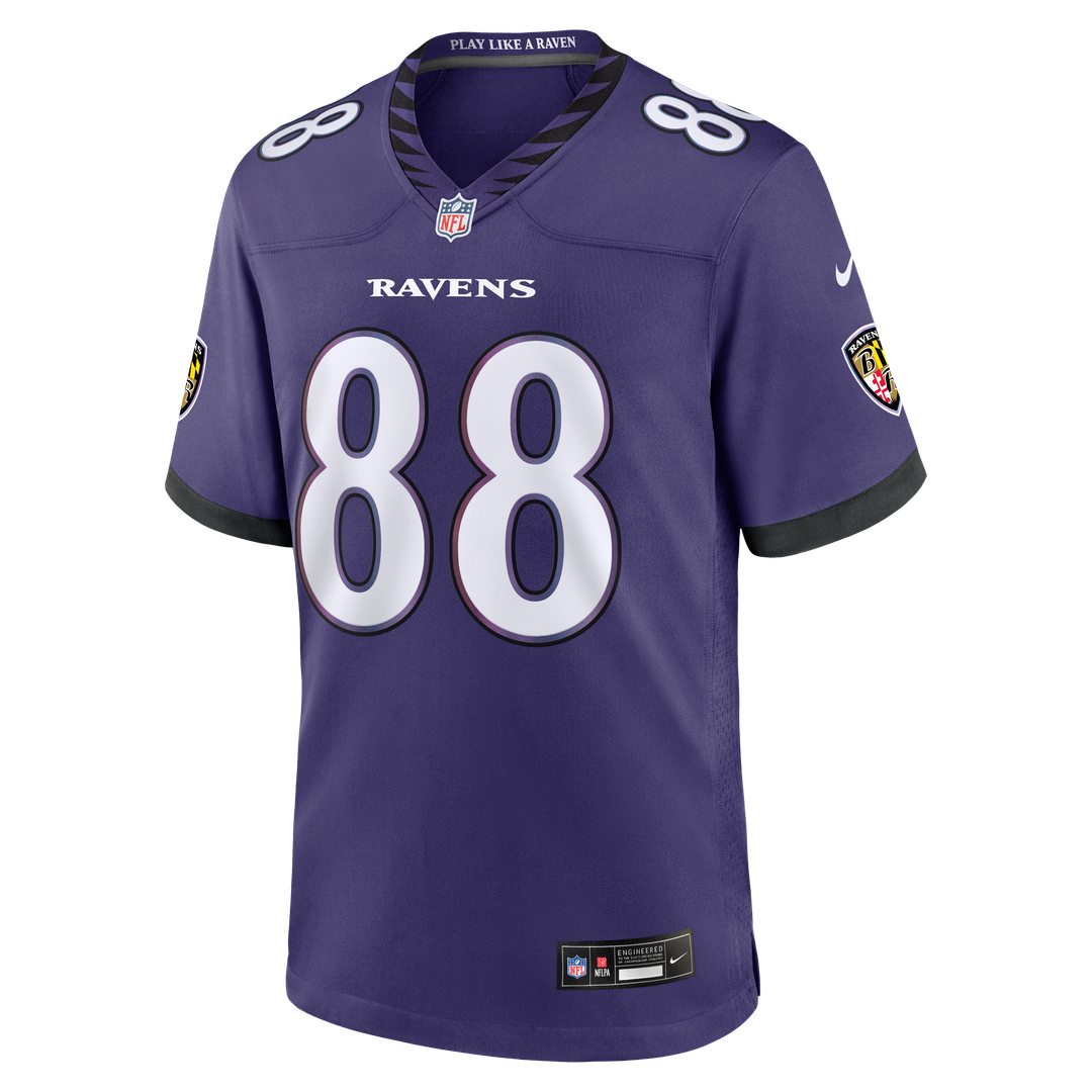 Matthew Hibner Baltimore Ravens Team Game Jersey - Purple