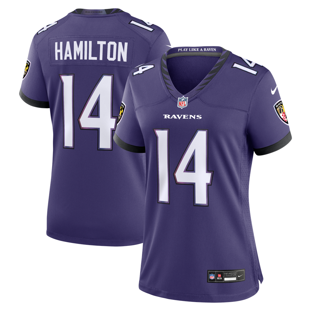 Kyle Hamilton Baltimore Ravens Women's Alternate Game Jersey - Black