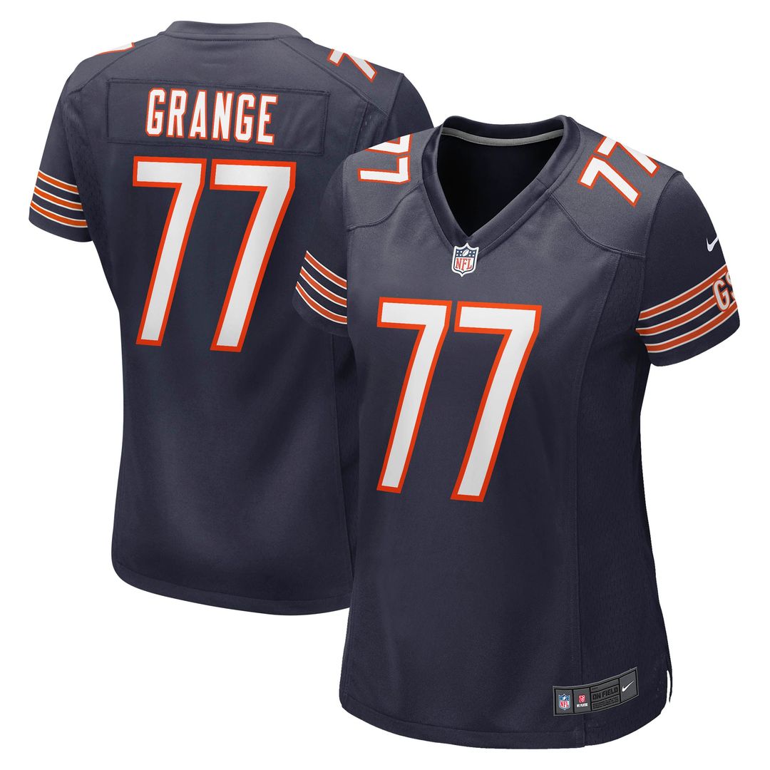 Red Grange Chicago Bears Women's Retired Player Jersey - Navy