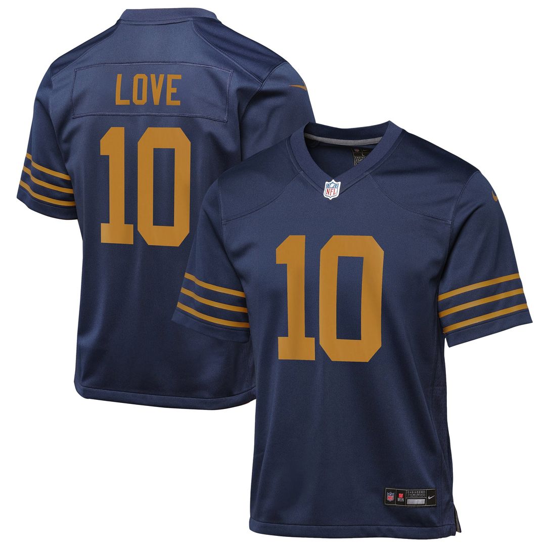 Jordan Love Green Bay Packers Youth Game Jersey - White