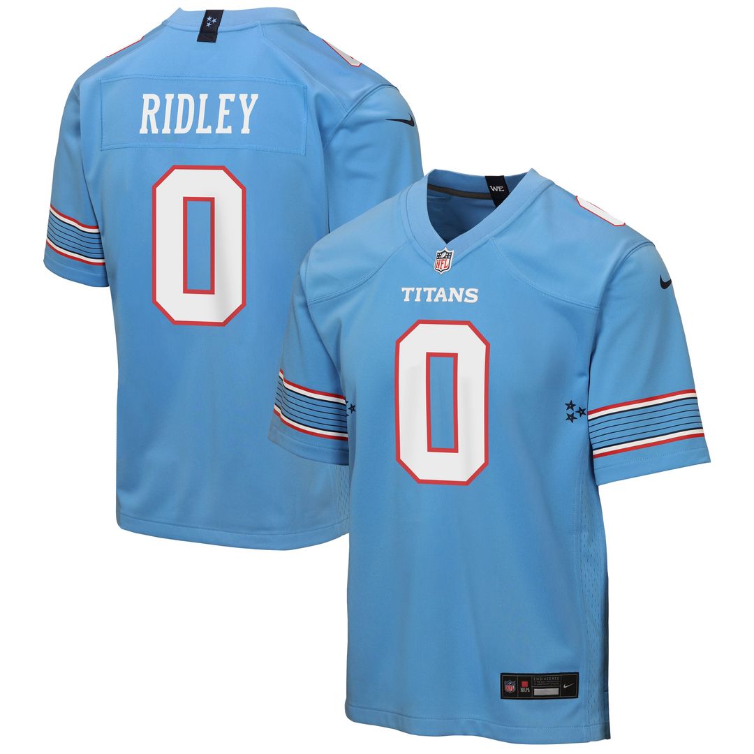 Calvin Ridley Tennessee Titans Youth Game Jersey - Light Blue