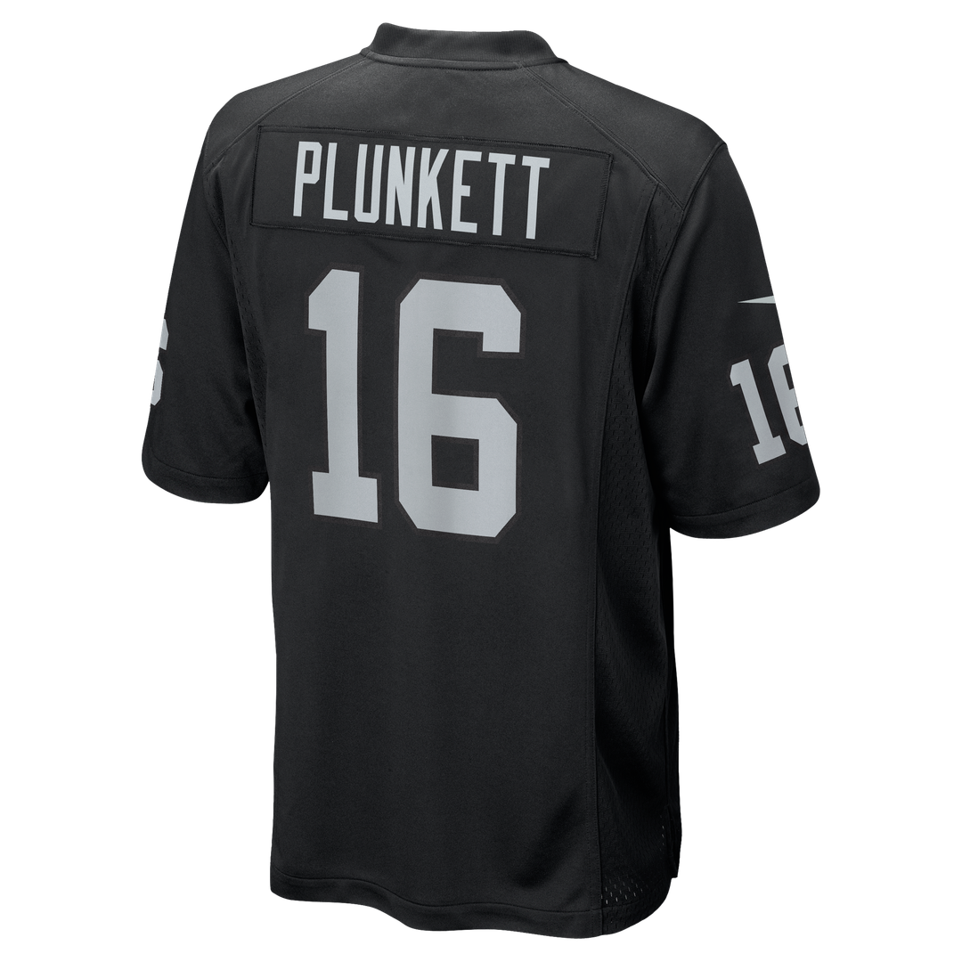Jim Plunkett Las Vegas Raiders Game Retired Player Jersey - Black