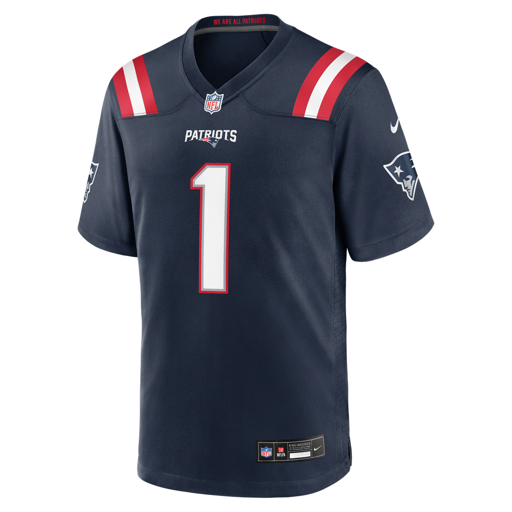 A.J. Brown New England Patriots Team Game Jersey - Navy