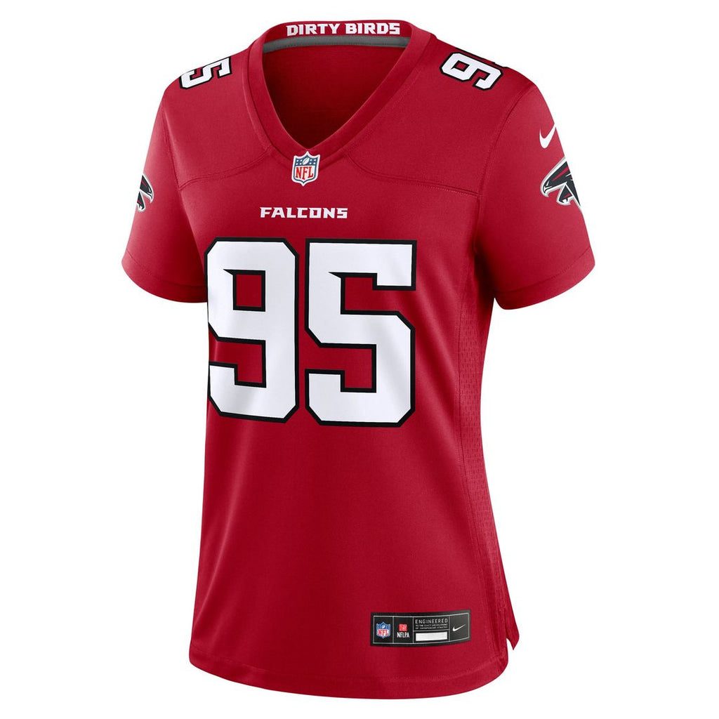 Gervon Dexter Sr. Atlanta Falcons Women's Team Game Jersey - Red