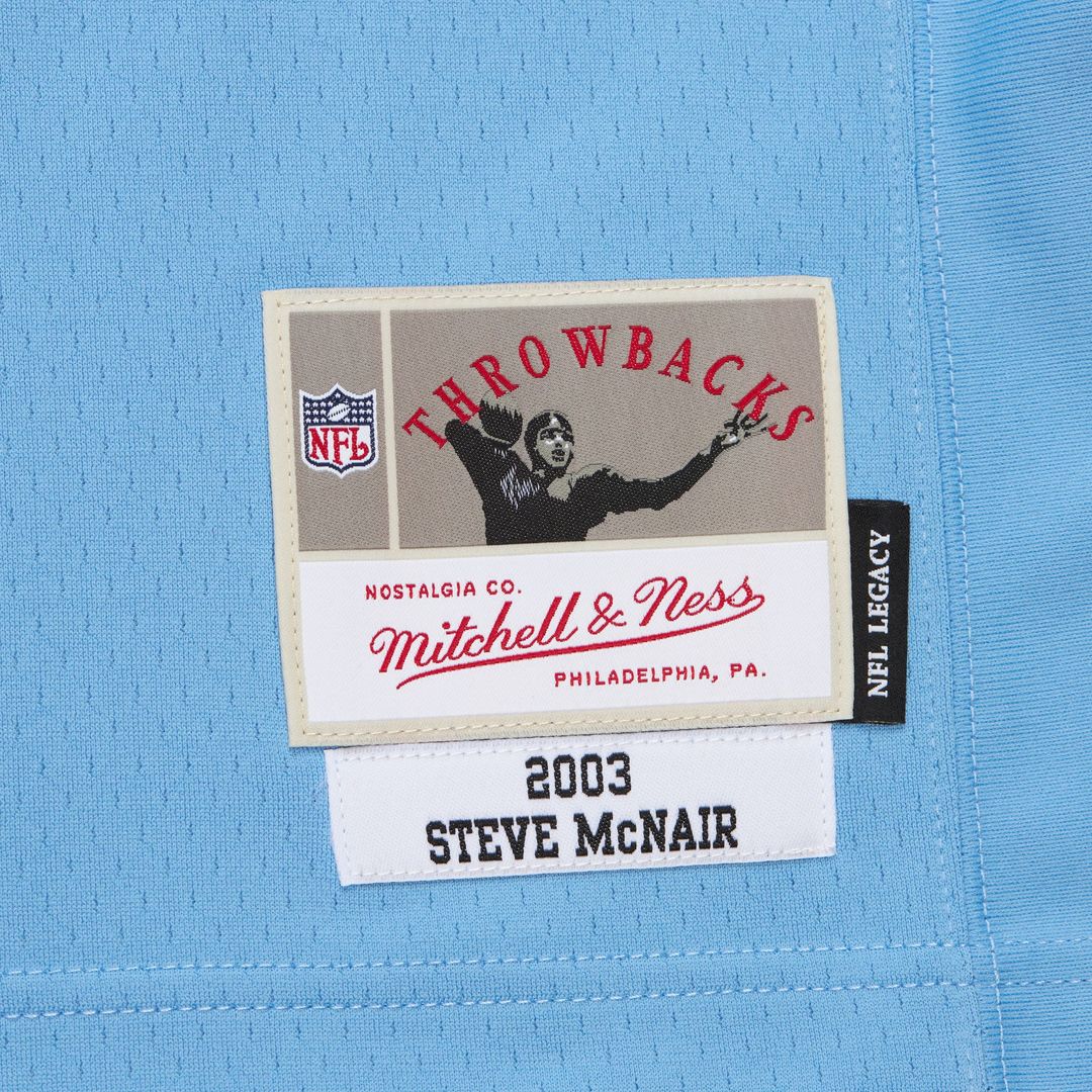 Steve McNair Tennessee Titans 2003 Legacy Replica Jersey - Light Blue