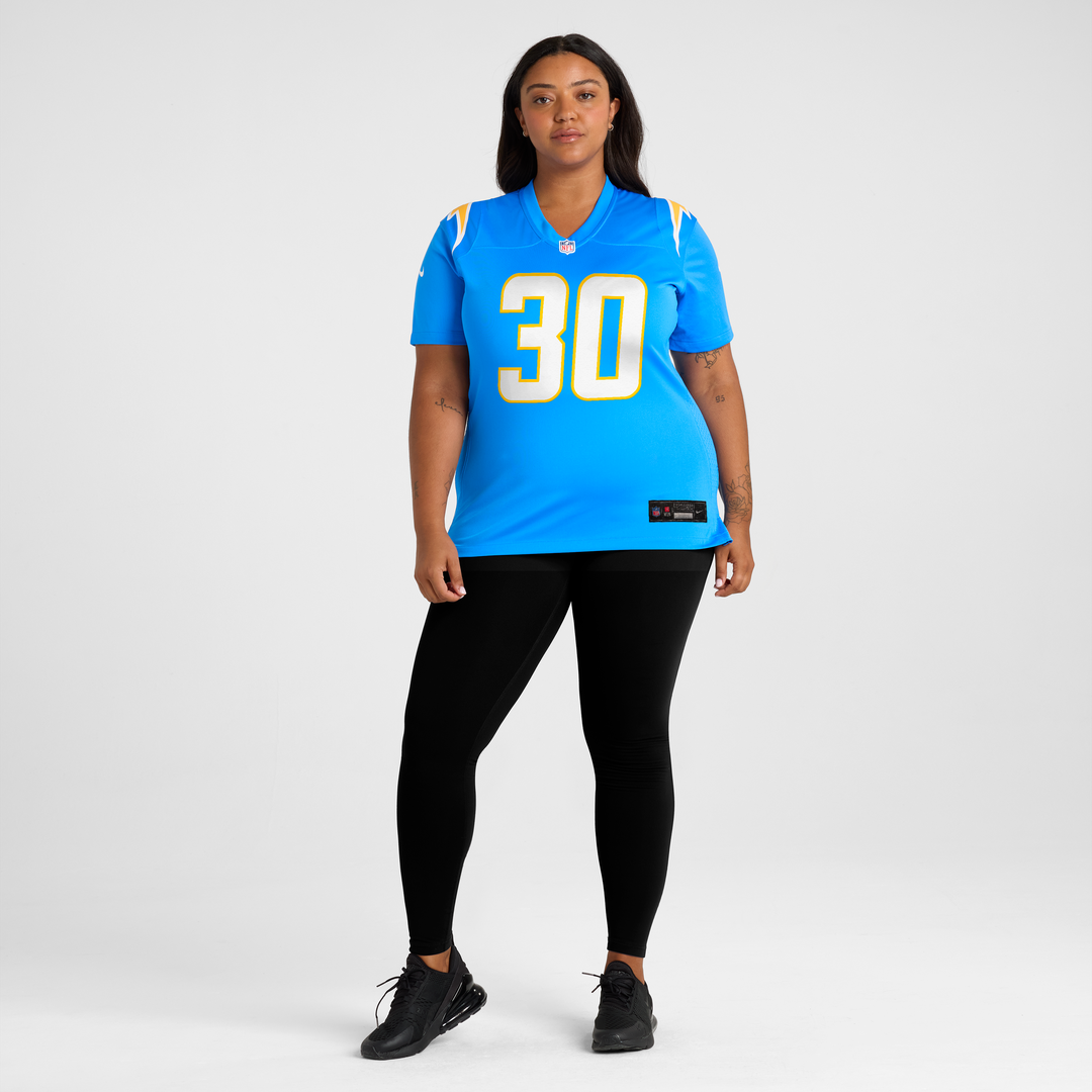Alec Ingold Los Angeles Chargers Women's Team Game Jersey - Powder Blue
