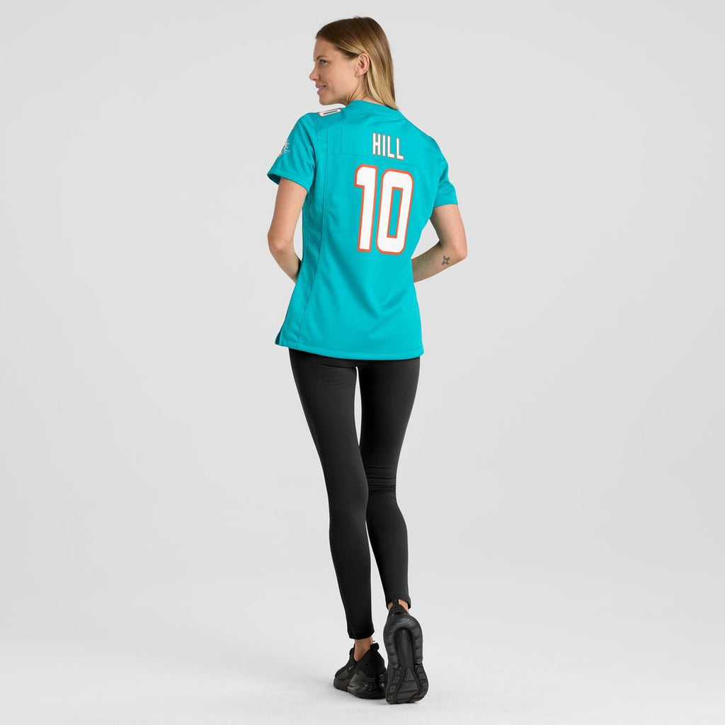 Tyreek Hill Miami Dolphins Women's Player Jersey - Aqua
