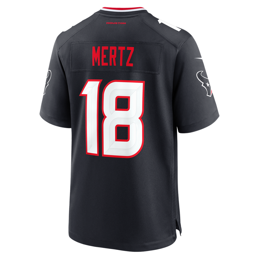 Graham Mertz Houston Texans Team Game Jersey - Navy