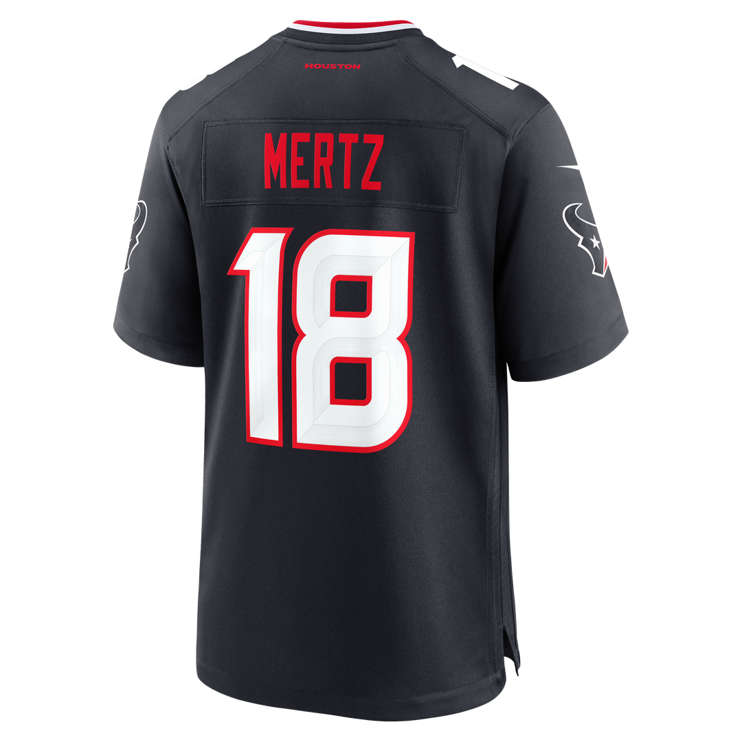 Graham Mertz Houston Texans Team Game Jersey - Navy