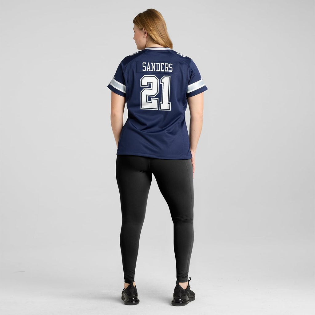 Deion Sanders Dallas Cowboys Women's Team Retired Player Game Jersey - Navy
