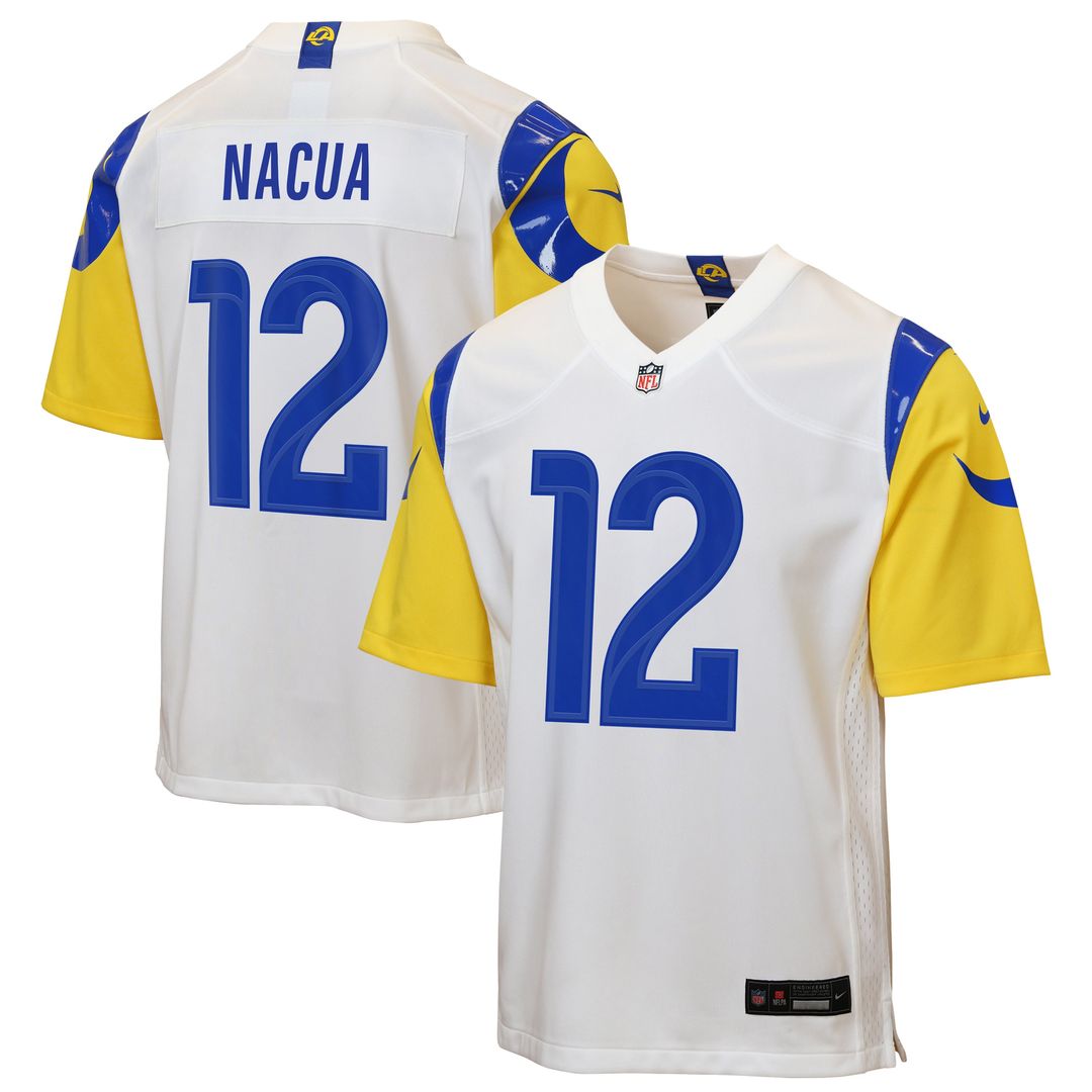 Puka Nacua Los Angeles Rams Youth Game Jersey - White