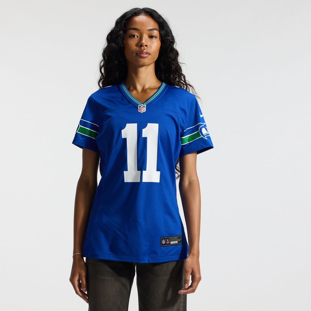 Jaxon Smith - Njigba Seattle Seahawks Women's Game Jersey - College Navy