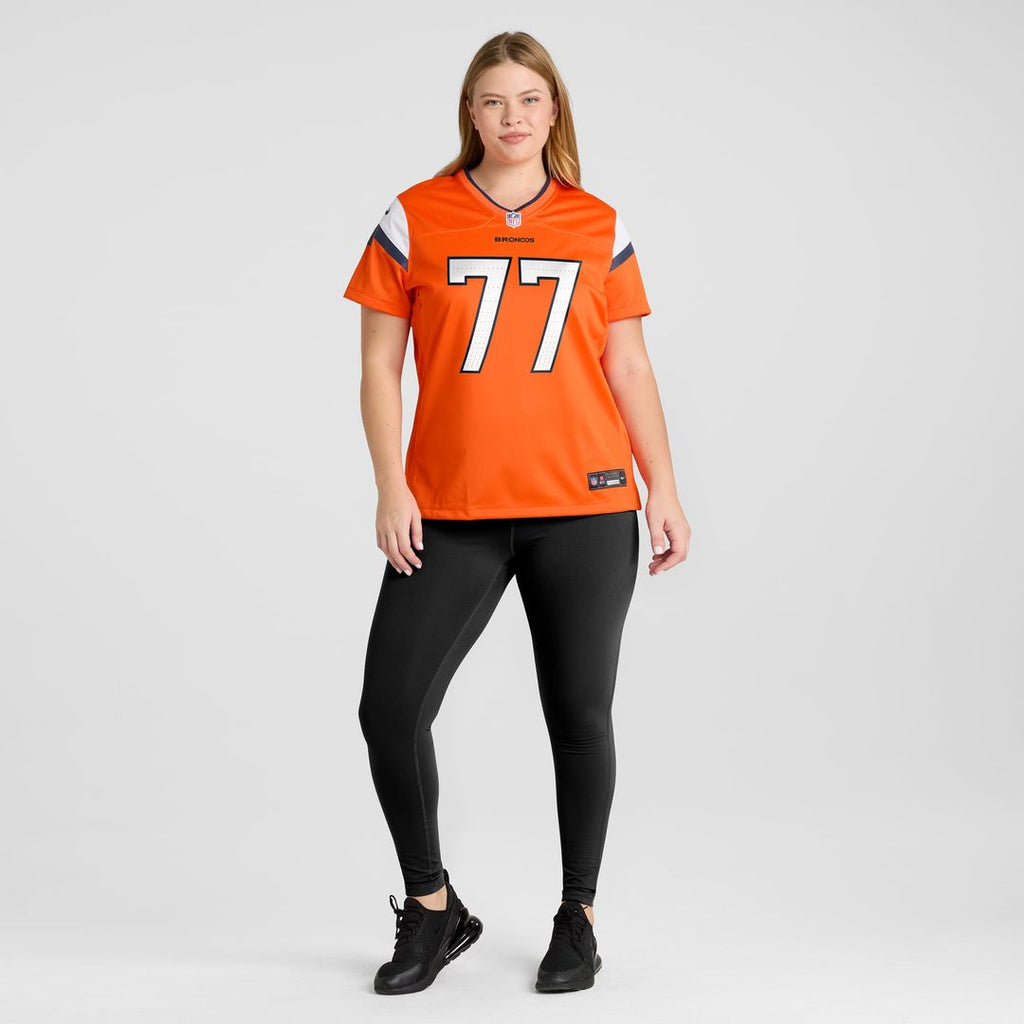 Quinn Meinerz Denver Broncos Women's Team Game Jersey - Orange