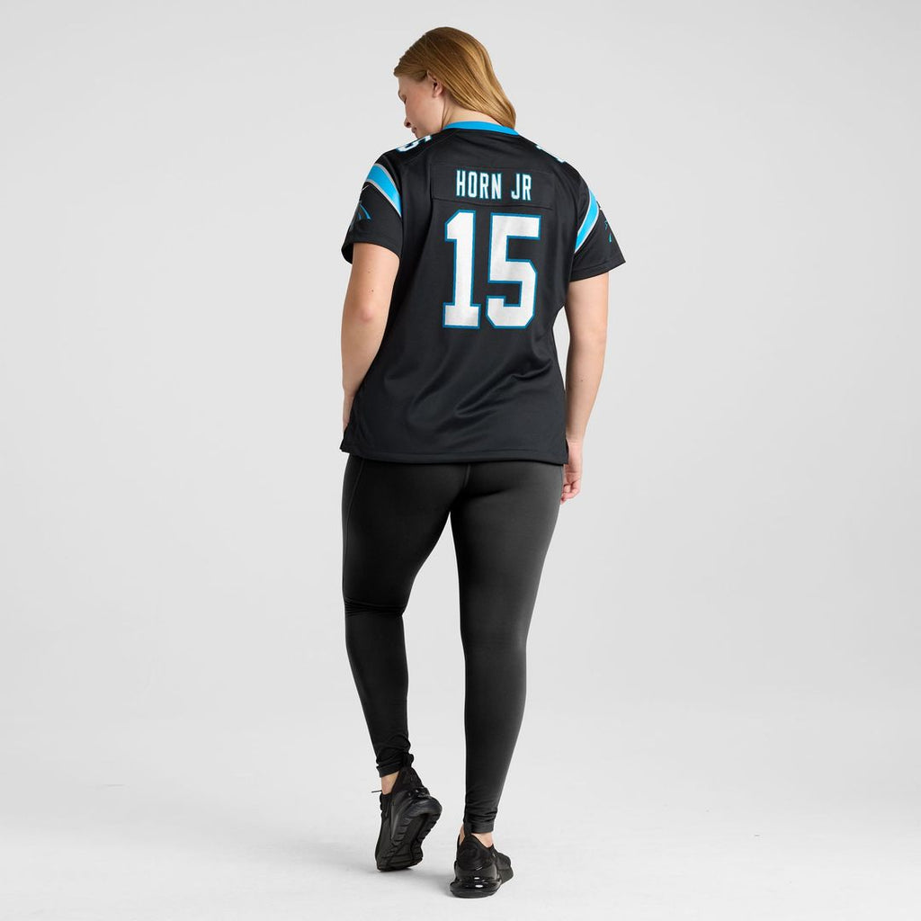 Jimmy Horn Jr Carolina Panthers Women's Team Game Jersey - Black