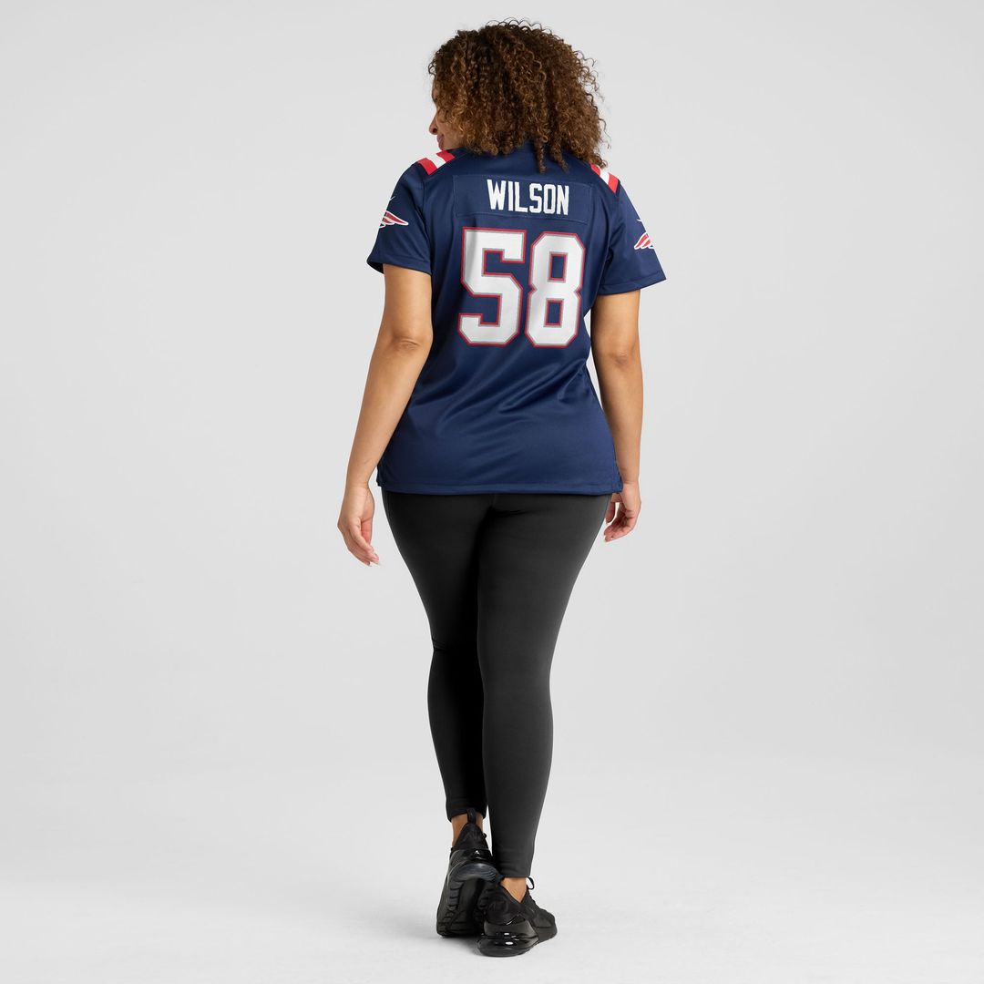 Jared Wilson New England Patriots Women's Team Game Jersey - Navy