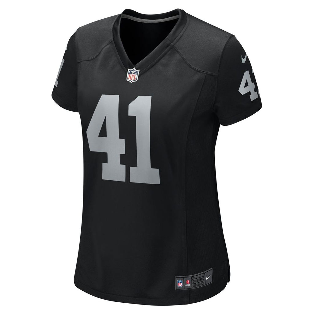 Robert Spillane Las Vegas Raiders Women's Game Player Jersey - Black