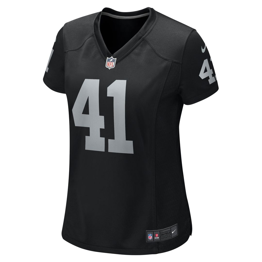 Robert Spillane Las Vegas Raiders Women's Game Player Jersey - Black