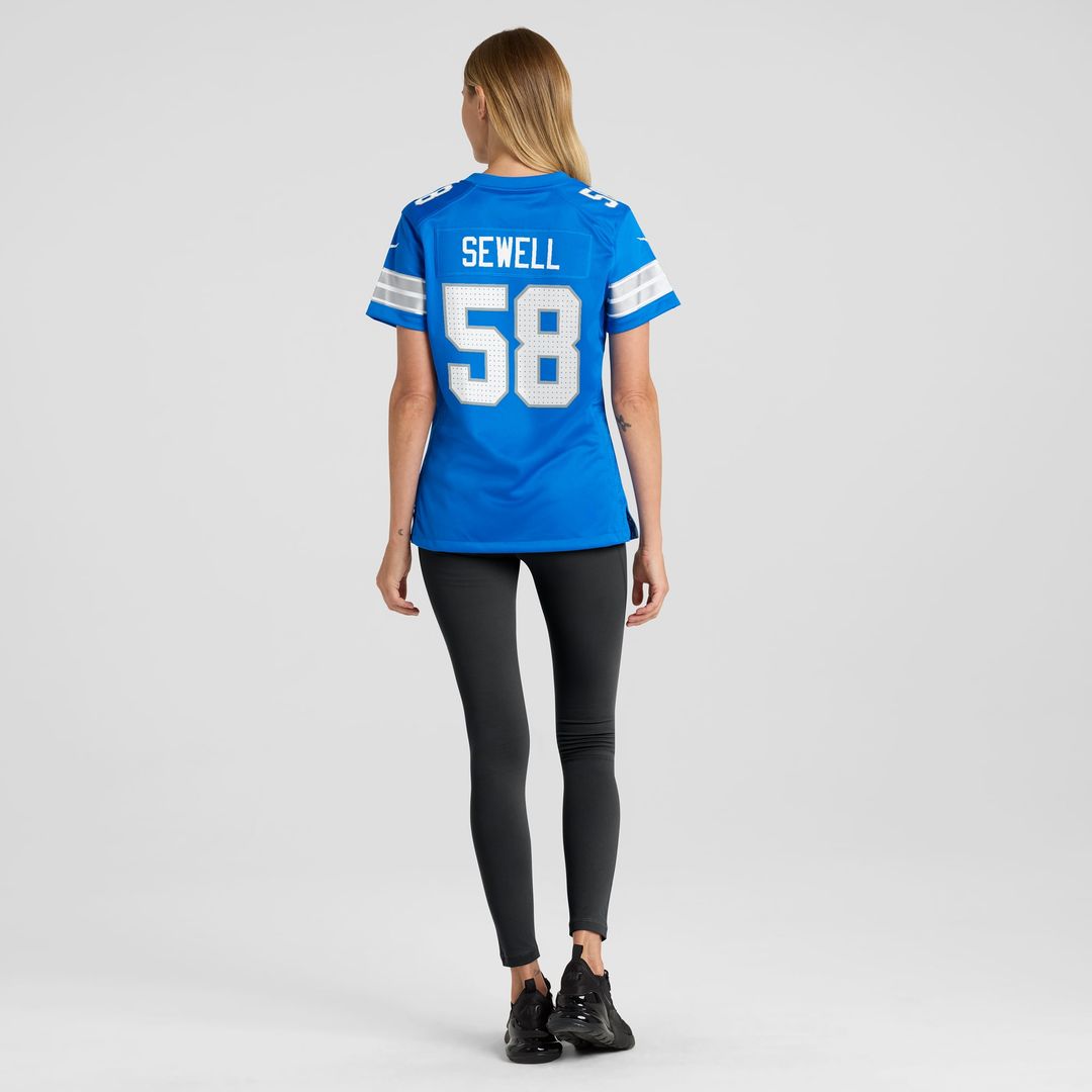Penei Sewell Detroit Lions Women's Game Jersey - Blue