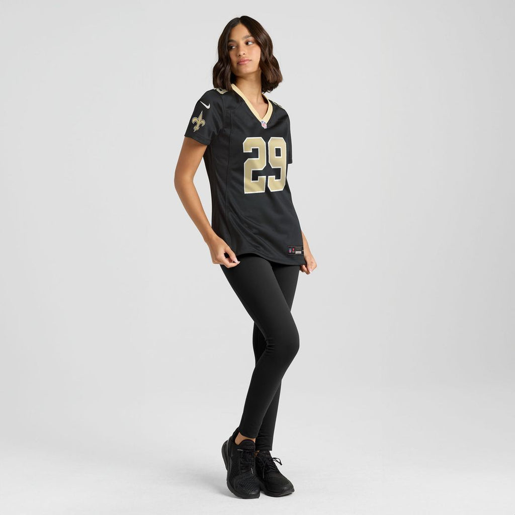 Quincy Riley New Orleans Saints Women's Team Game Jersey - Black