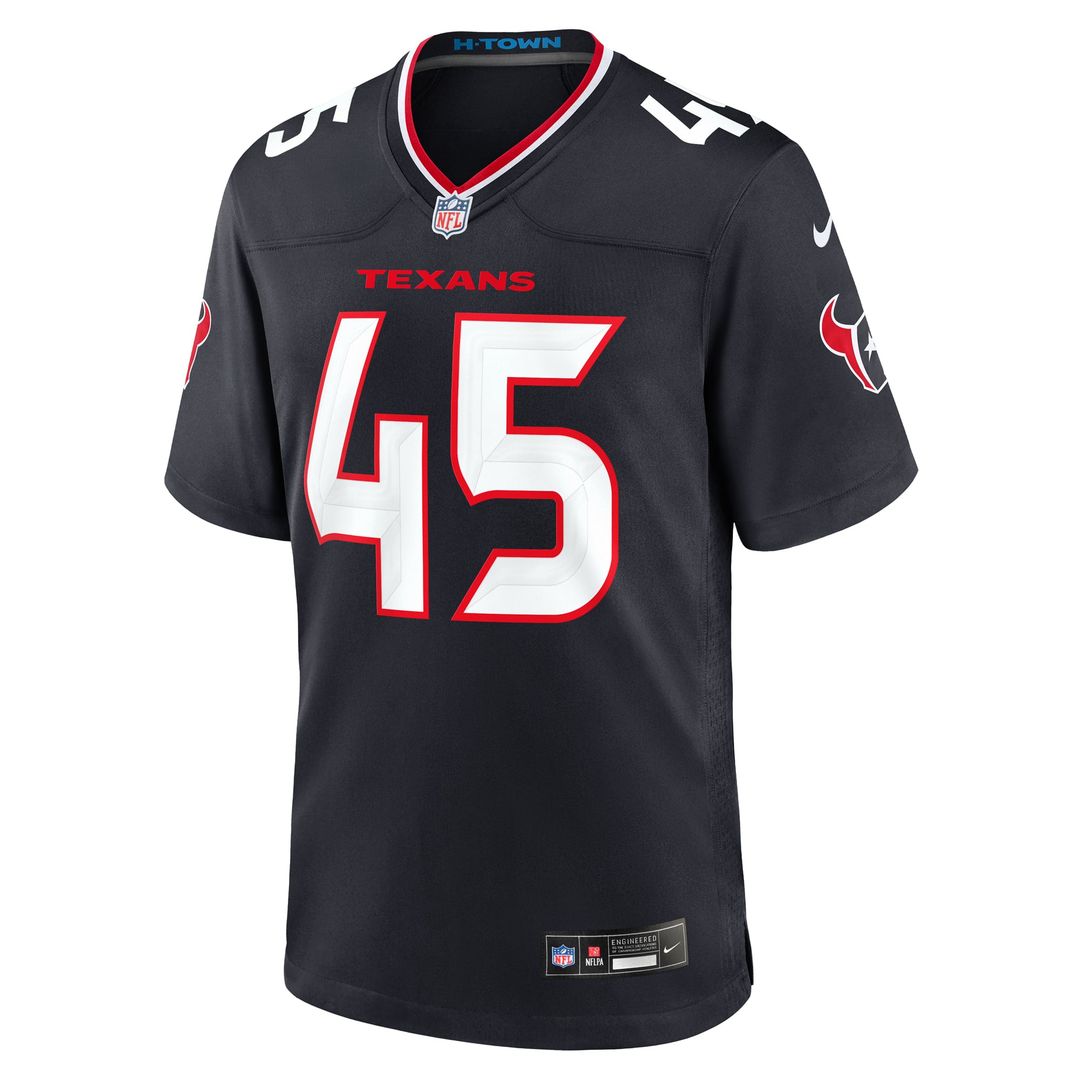 E.J. Speed Houston Texans Team Game Jersey - Navy