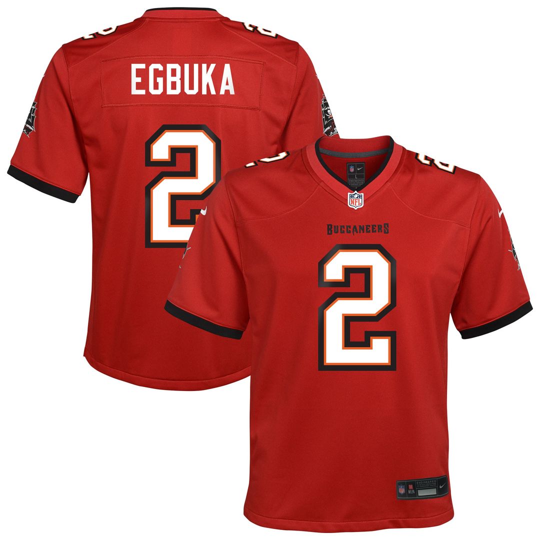Emeka Egbuka Tampa Bay Buccaneers Youth Team Game Jersey - Orange