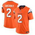 Patrick Surtain II Denver Broncos Team Vapor F.U.S.E. Stitched Limited Jersey - Orange