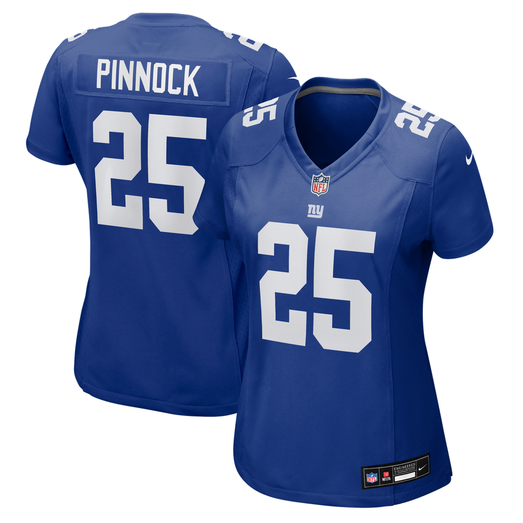Jason Pinnock New York Giants Women's Team Game Jersey - Royal
