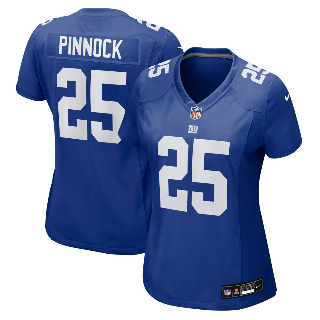 Jason Pinnock New York Giants Women's Team Game Jersey - Royal