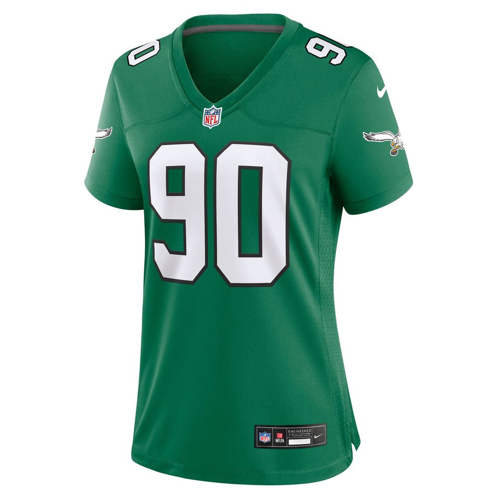 Mike Golic Philadelphia Eagles Women's Alternate Game Jersey - Kelly Green