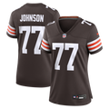 Zion Johnson Cleveland Browns Women's Team Game Jersey - Brown