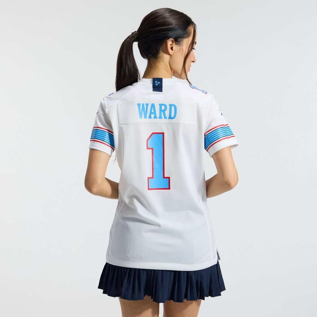 Cameron Ward Tennessee Titans Women's Game Jersey - Light Blue