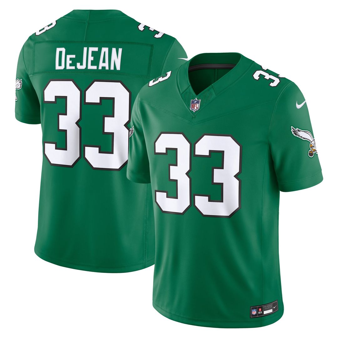 Cooper DeJean Philadelphia Eagles Team Vapor F.U.S.E. Stitched Limited Jersey - Midnight Green