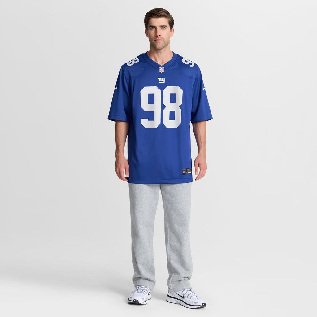 D.J. Reader New York Giants Game Jersey - Royal