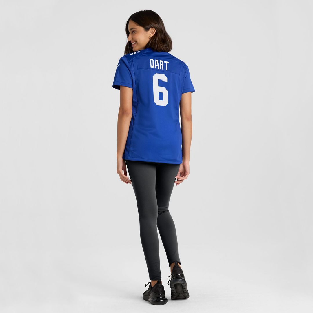 Jaxson Dart New York Giants Women's Team Game Jersey - Royal