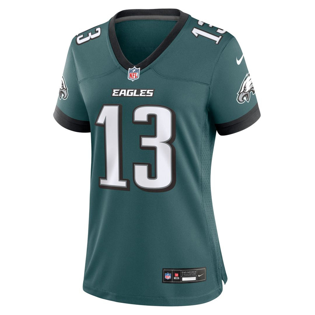 Dontayvion Wicks Philadelphia Eagles Women's Team Game Jersey - Midnight Green