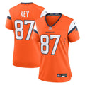 Dane Key Denver Broncos Women's Team Game Jersey - Orange