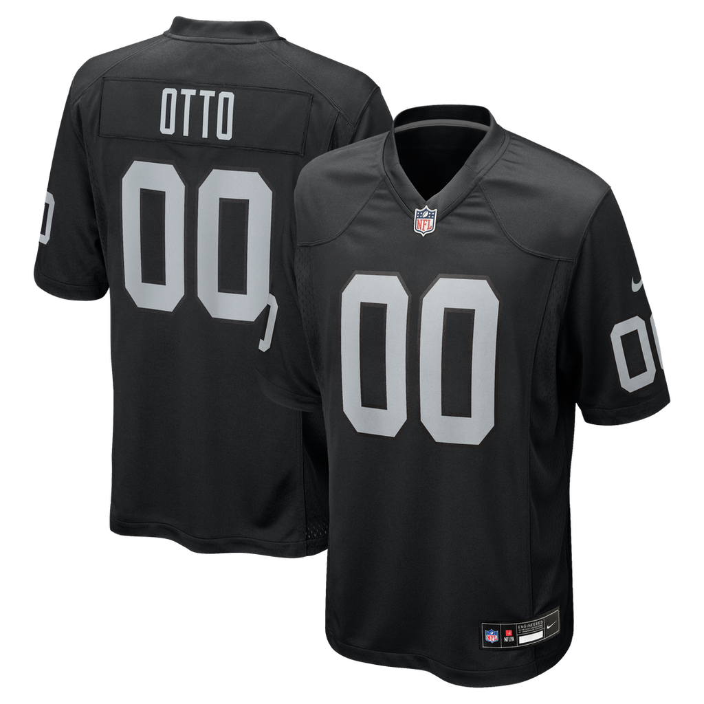 Jim Otto Las Vegas Raiders Game Retired Player Jersey - Black