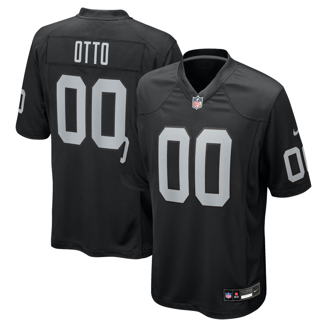 Jim Otto Las Vegas Raiders Game Retired Player Jersey - Black