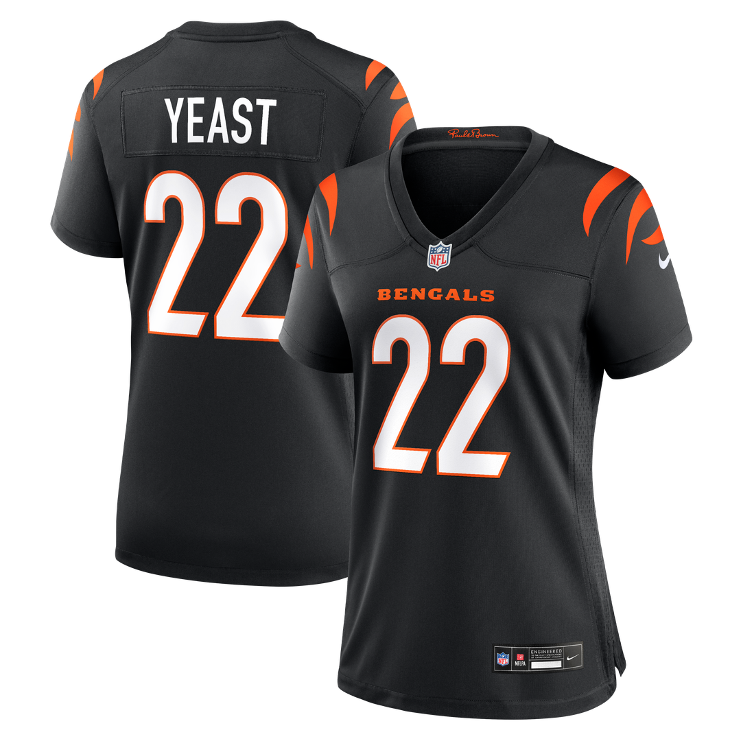 Russ Yeast Cincinnati Bengals Women's Team Game Jersey - Black