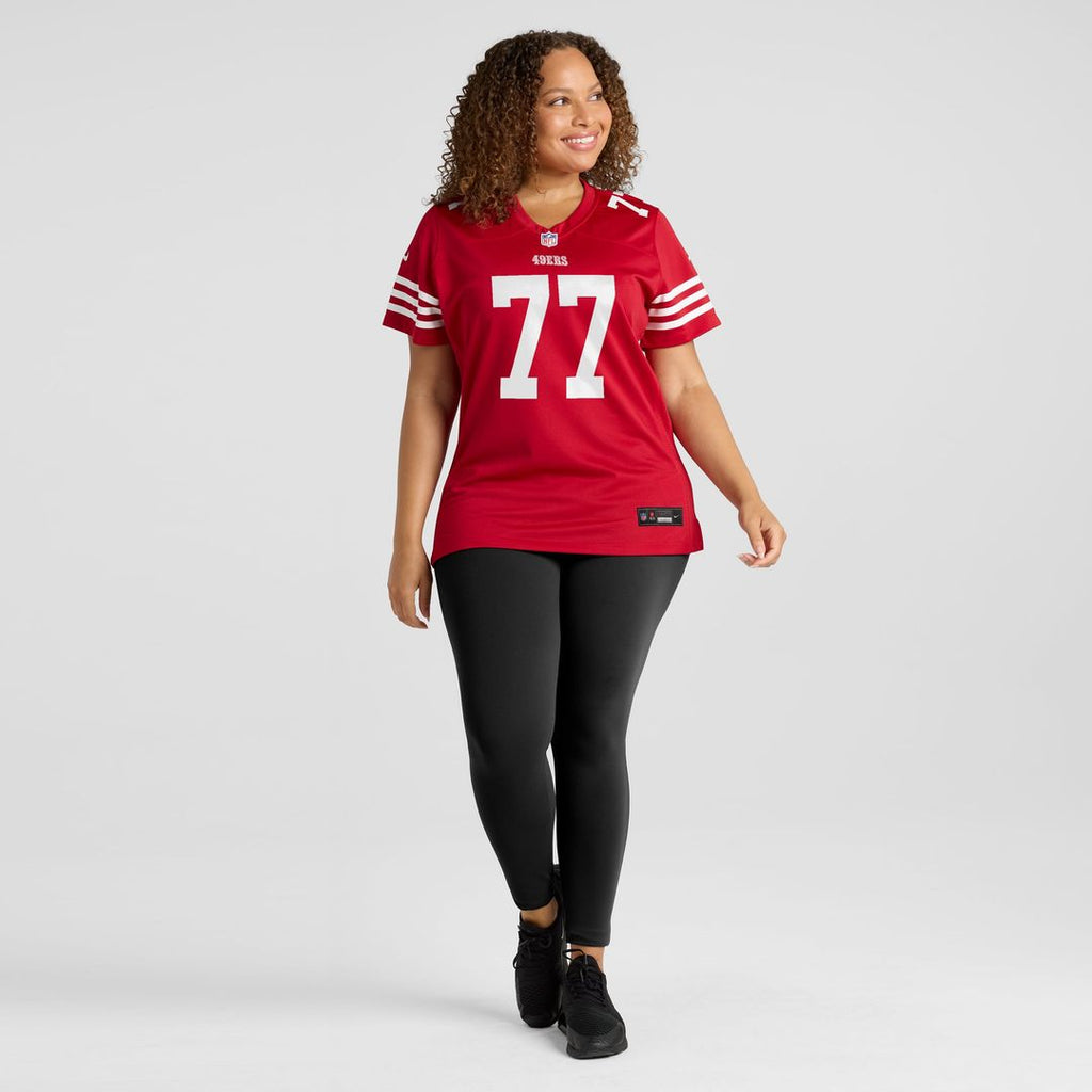 Dominick Puni San Francisco 49ers Women's Team Game Jersey - Scarlet